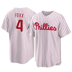 Jimmy Foxx Philadelphia Phillies Men's Replica 2022 World Series Home Jersey - White