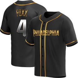 Jimmy Foxx Philadelphia Phillies Youth Replica Alternate Jersey - Black Golden