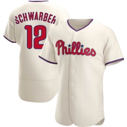 Kyle Schwarber Philadelphia Phillies Men's Authentic Alternate Jersey - Cream