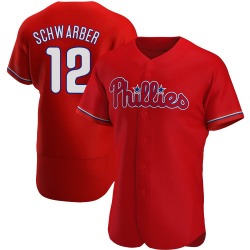 Kyle Schwarber Philadelphia Phillies Men's Authentic Alternate Jersey - Red