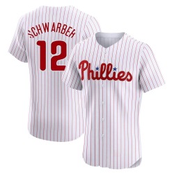 Kyle Schwarber Philadelphia Phillies Men's Elite Home Jersey - White