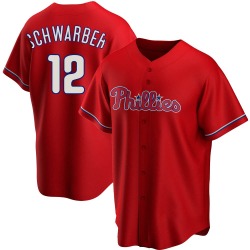 Kyle Schwarber Philadelphia Phillies Men's Replica Alternate Jersey - Red