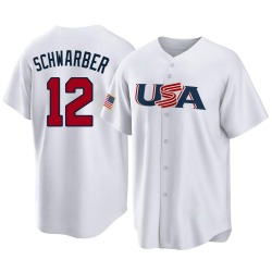 Kyle Schwarber Philadelphia Phillies Men's Replica USA Baseball 2023 World Baseball Classic Jersey - White