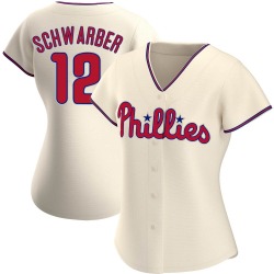 Kyle Schwarber Philadelphia Phillies Women's Authentic Alternate Jersey - Cream