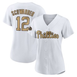 Kyle Schwarber Philadelphia Phillies Women's Game Authentic 2022 All-Star Jersey - White