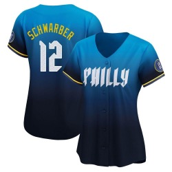 Kyle Schwarber Philadelphia Phillies Women's Limited 2024 City Connect Jersey - Blue