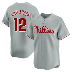 Kyle Schwarber Philadelphia Phillies Youth Limited Away Jersey - Gray