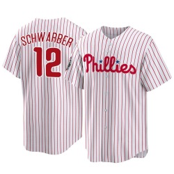 Kyle Schwarber Philadelphia Phillies Youth Replica 2022 World Series Home Jersey - White