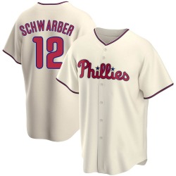 Kyle Schwarber Philadelphia Phillies Youth Replica Alternate Jersey - Cream