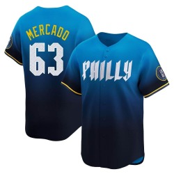 Michael Mercado Philadelphia Phillies Men's Limited 2024 City Connect Jersey - Blue