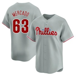 Michael Mercado Philadelphia Phillies Youth Limited Away Jersey - Gray
