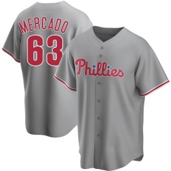 Michael Mercado Philadelphia Phillies Youth Replica Road Jersey - Gray