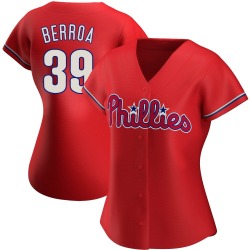 Steward Berroa Philadelphia Phillies Women's Authentic Alternate Jersey - Red