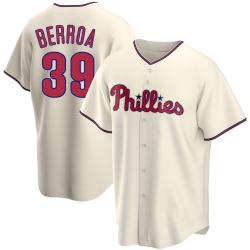 Steward Berroa Philadelphia Phillies Youth Replica Alternate Jersey - Cream